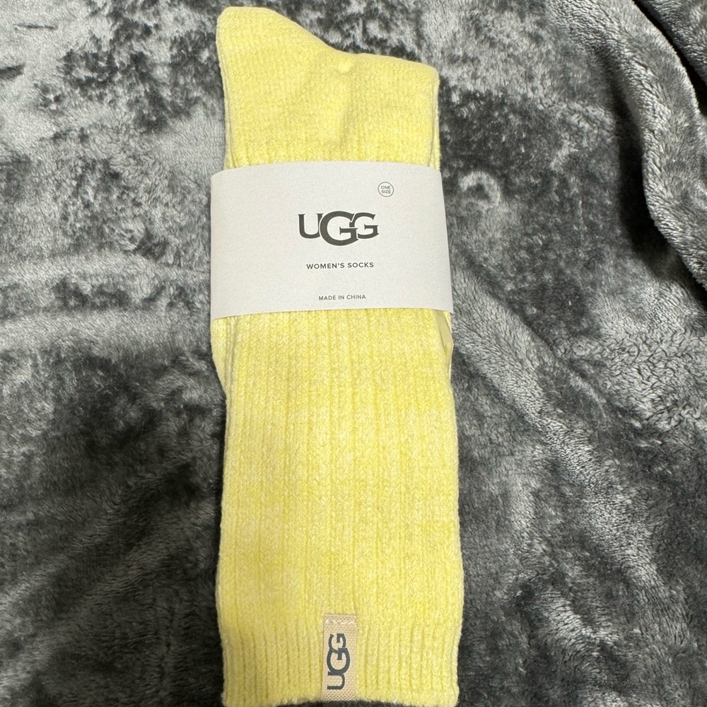 UGG Rib knit slouchy crew sock. NWT